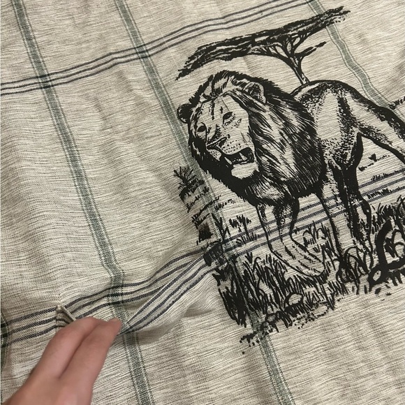 African “Lion’’ Unisex Woven Kikoy Short Sleeved Size XXL - Picture 6 of 9